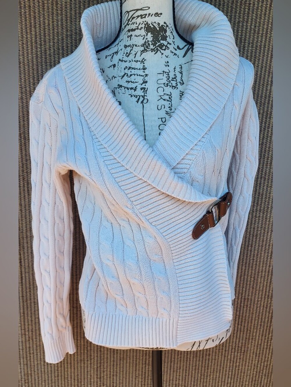 Lauren Co./Ralph Lauren Cable Cardigan XS